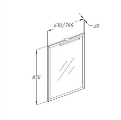  Мебель для ванной Сити 80 белый – фотография-2
